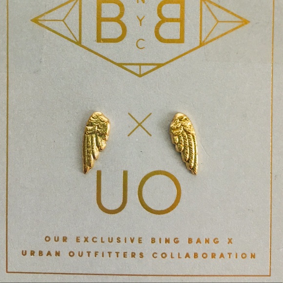 Urban Outfitters x Bing Bang Wings Earrings Studs - Picture 2 of 3